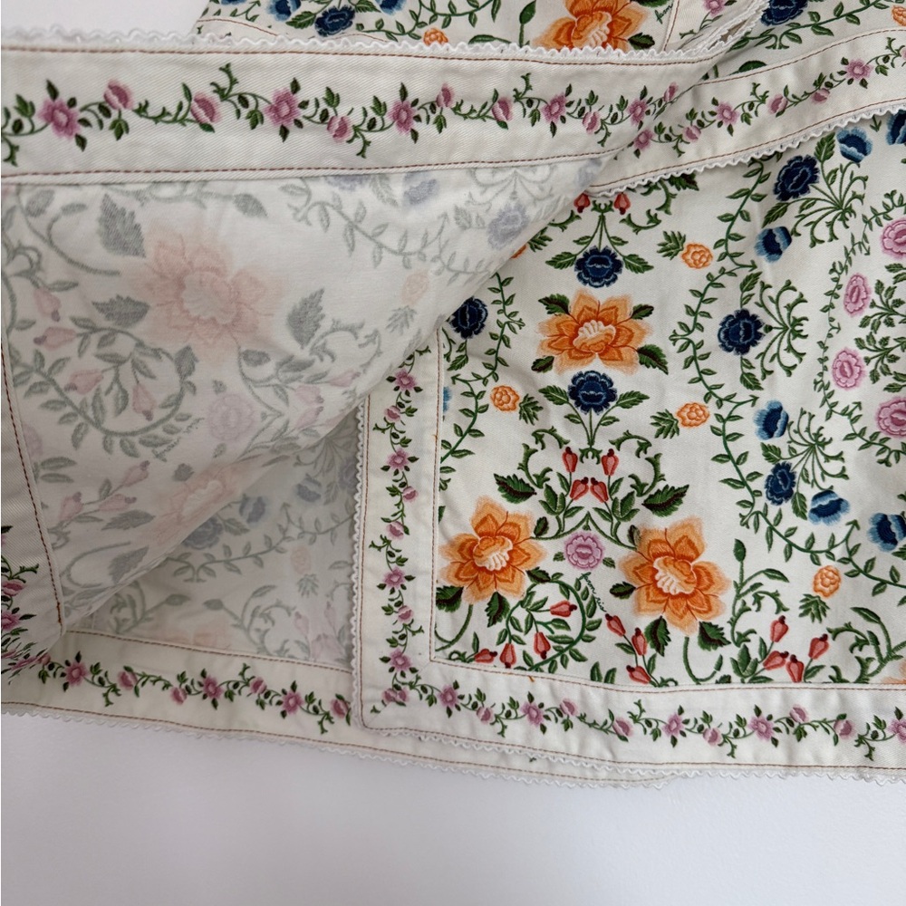 NEW Farm Rio Off-White Folk Floral Mini Wrap Skirt - Picture 4 of 12